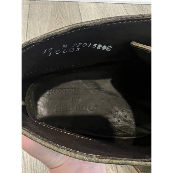 Ronnie Fieg By Sebago Shoes Mens size 10M Chukka Moccasin Boots Green - Picture 8 of 10
